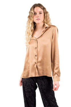 Gold Arena Buttons Blouse 