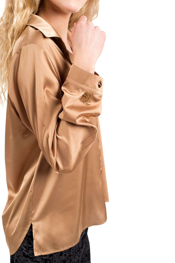 Gold Arena Buttons Blouse 